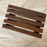 Low stool with wooden slats