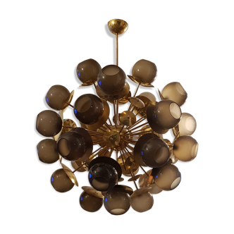 Italian by Fabio Bergomi brass chandelier