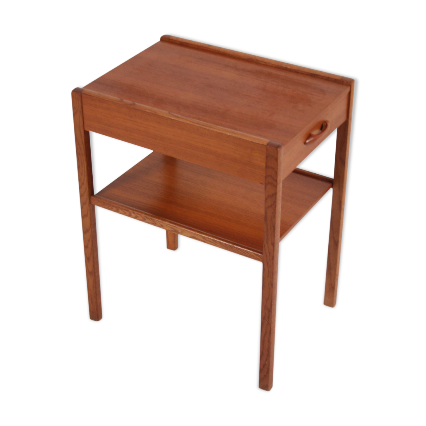 Vintage teak bedside table from Scandinavia