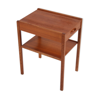 Vintage teak bedside table from Scandinavia