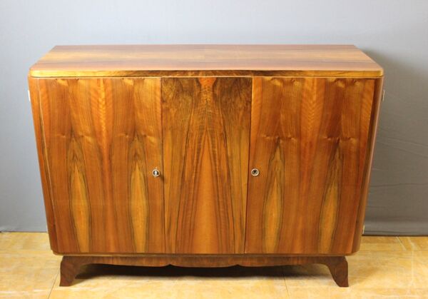 Bahut art déco en noyer vers 1940