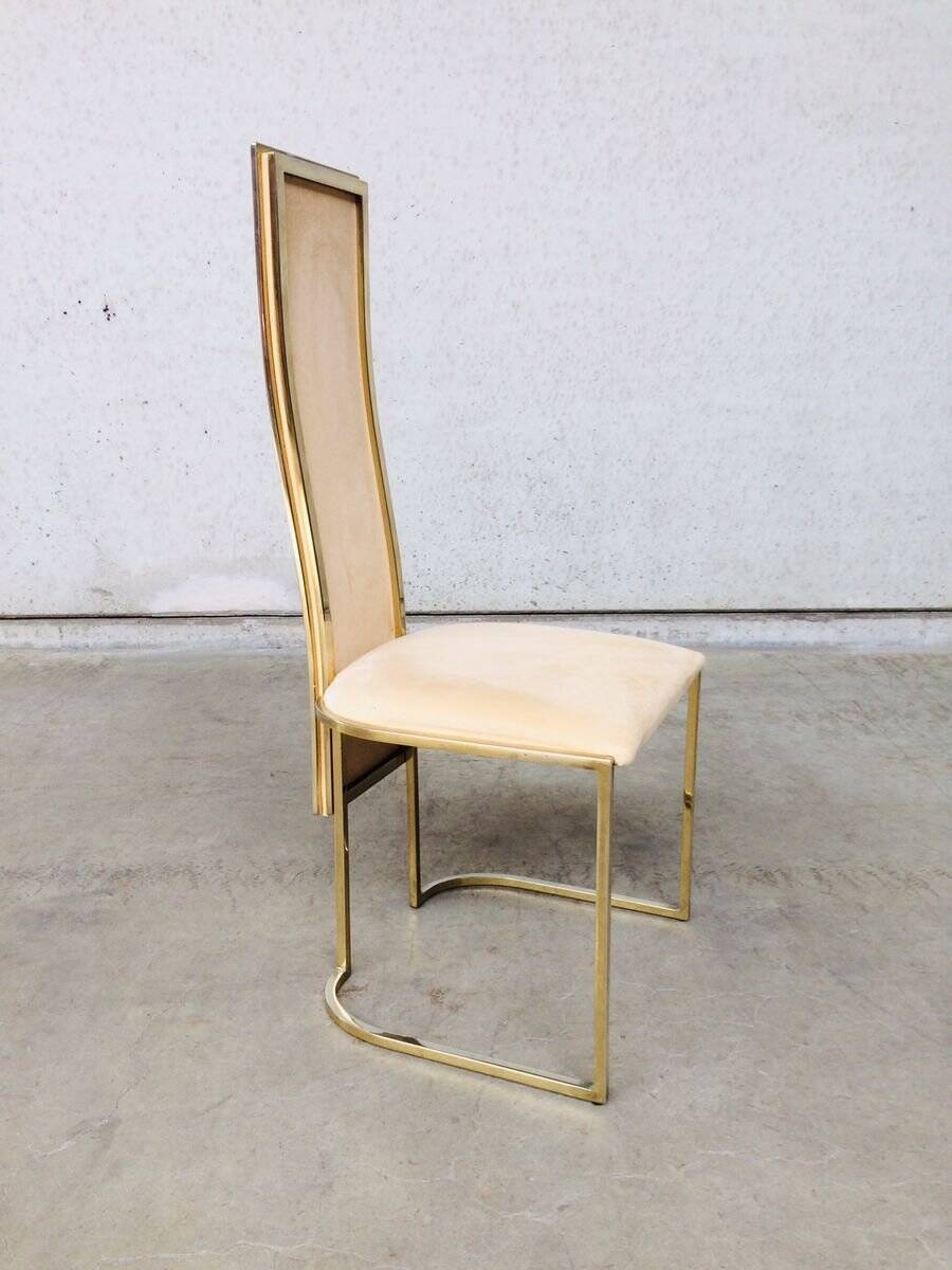 Hollywood Regency dining chairs from Belgo Chrom, 1970s, set of 8.