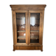 American walnut glass cabinet/bookcase
