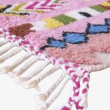 Pink Berber Rug - 206 x 160 cm