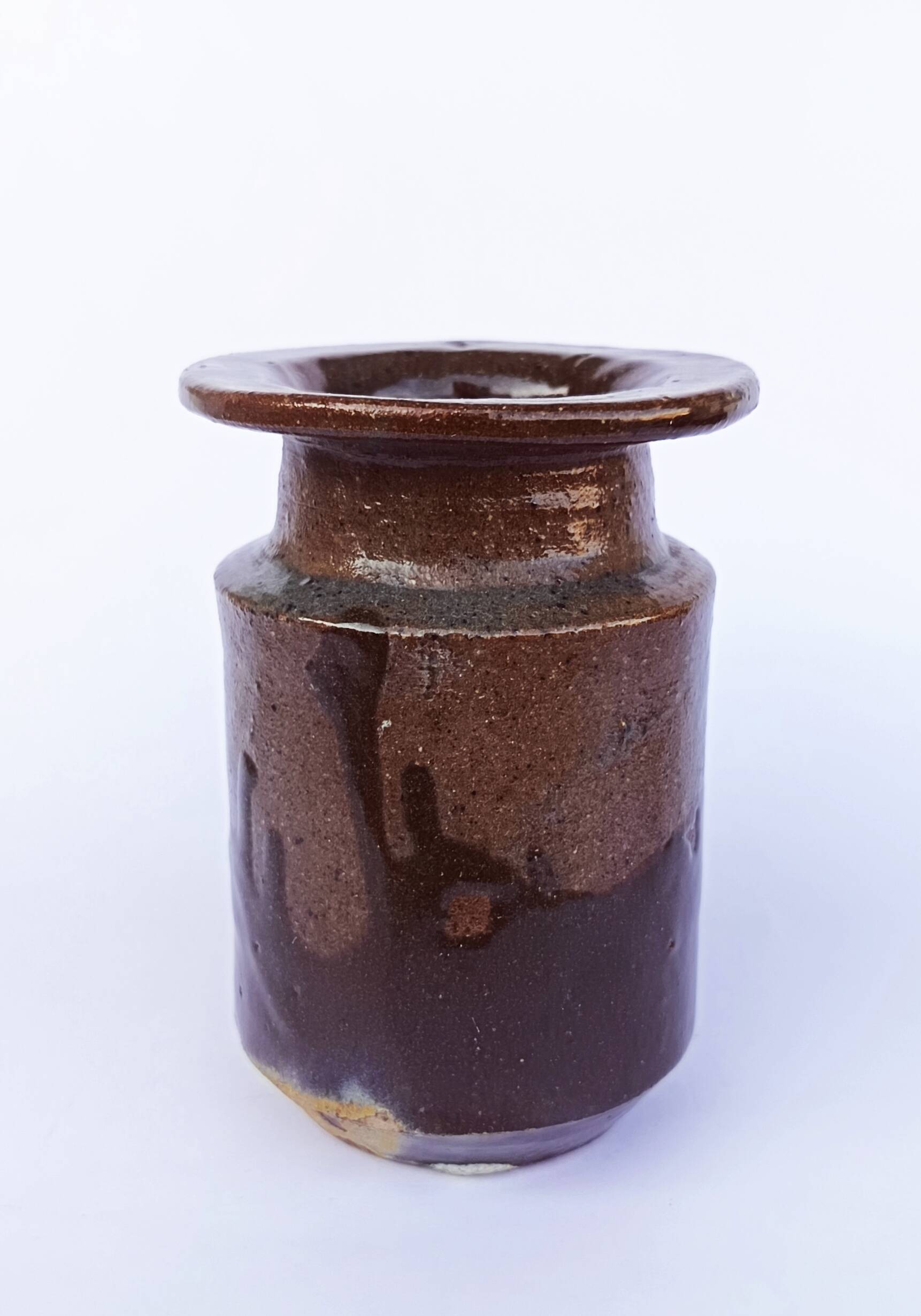 Stoneware vase by Eugène Lion, Saint-Amand-en-Puisaye