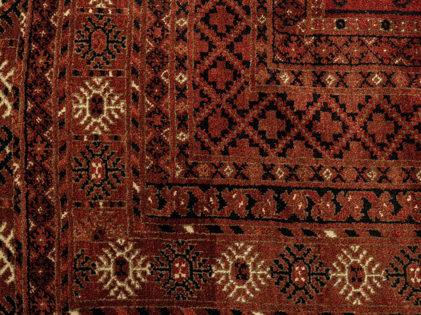 Original bukhara carpet, 228 x 370