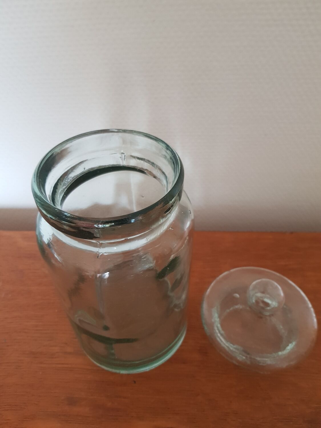 Old glass sugar box