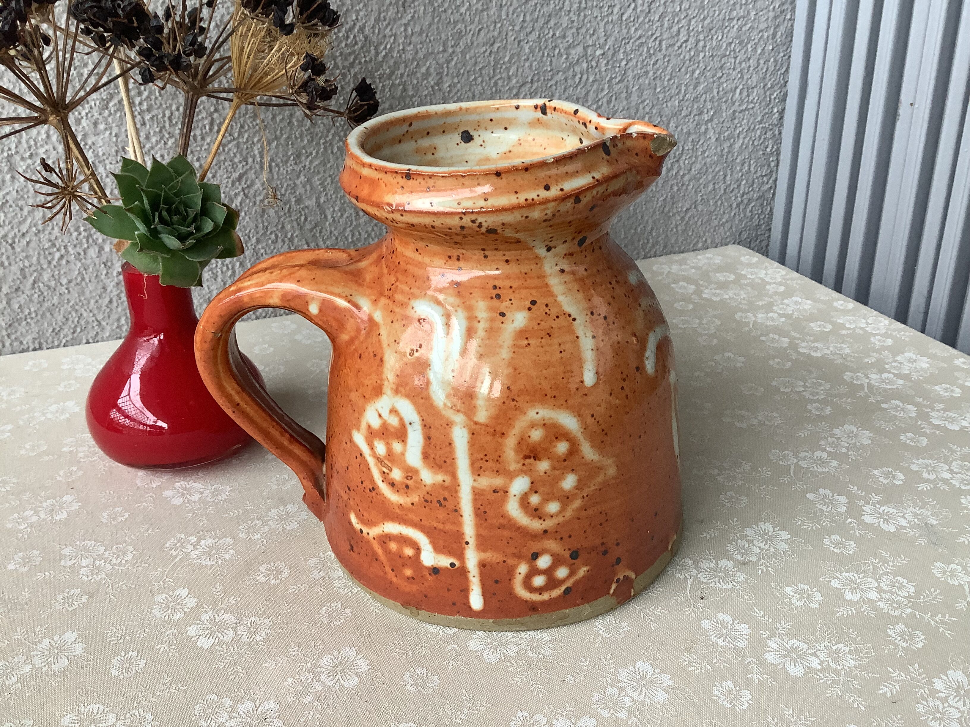 Pitcher in terracotta late 19th century