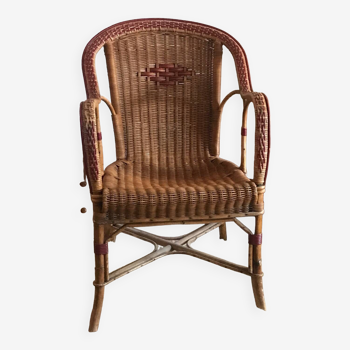 Adult rattan armchair