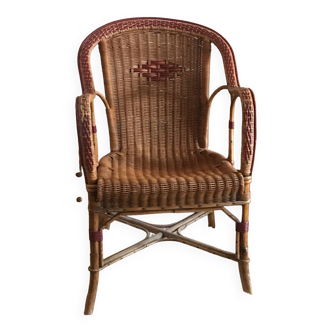 Adult rattan armchair