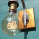 Pair art deco aluminum sconces
