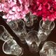Series of 10 champagne flutes
