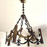 Neo-Gothic chandelier with 4 lights