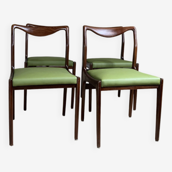 Chaises scandinaves similicuir vert