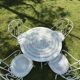 White lacquered wrought iron garden furniture — Belle Époque / 1950s style