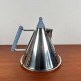 Postmodern German stainless steel kettle by Fissler, 1980s.