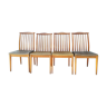 4 scandinavian teak chairs