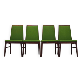 Set of four rosewood chairs, Danish design, 1970s, manufacturer: Dyrlund