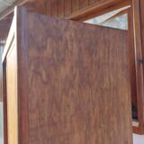 sliding door wardrobe, vintage, possible hanging space