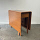 Schreiber Mid-Century Modern vintage teak drop-leaf dining table, 1960s