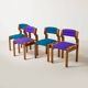 Set of 4 dining chairs by Jan Bocan / Zbynek Hrivnac / Ludvik Volak, 1970s.