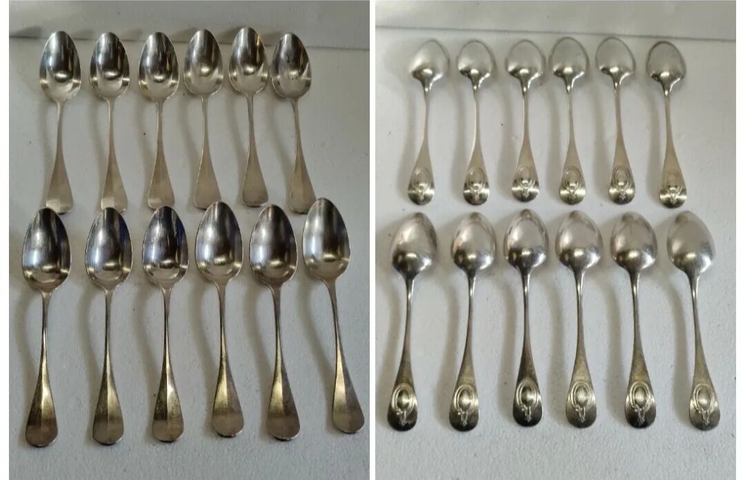 Old housewife in silver metal henri charpentier 38 pieces early 19th