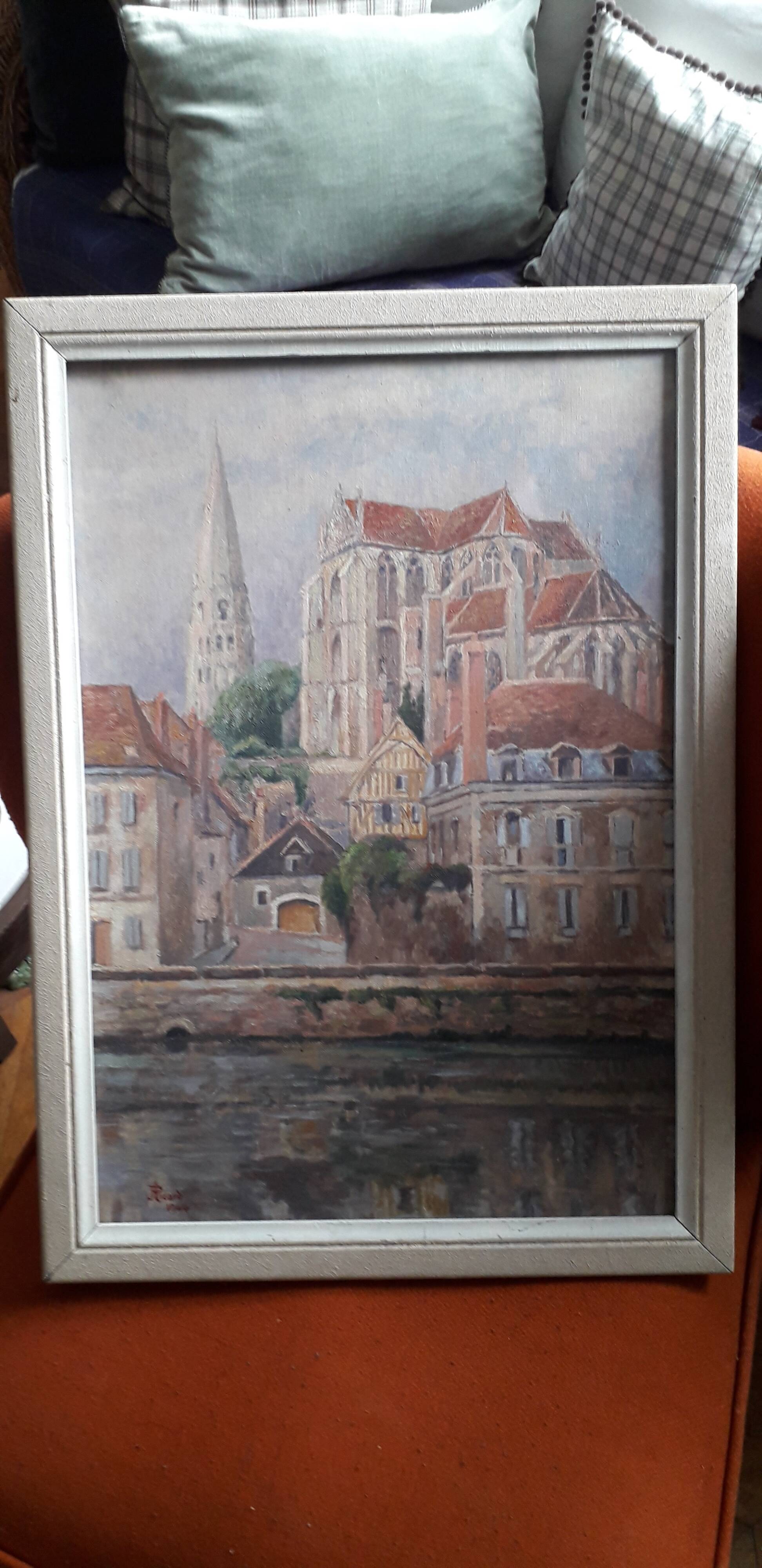 Old oil painting signed