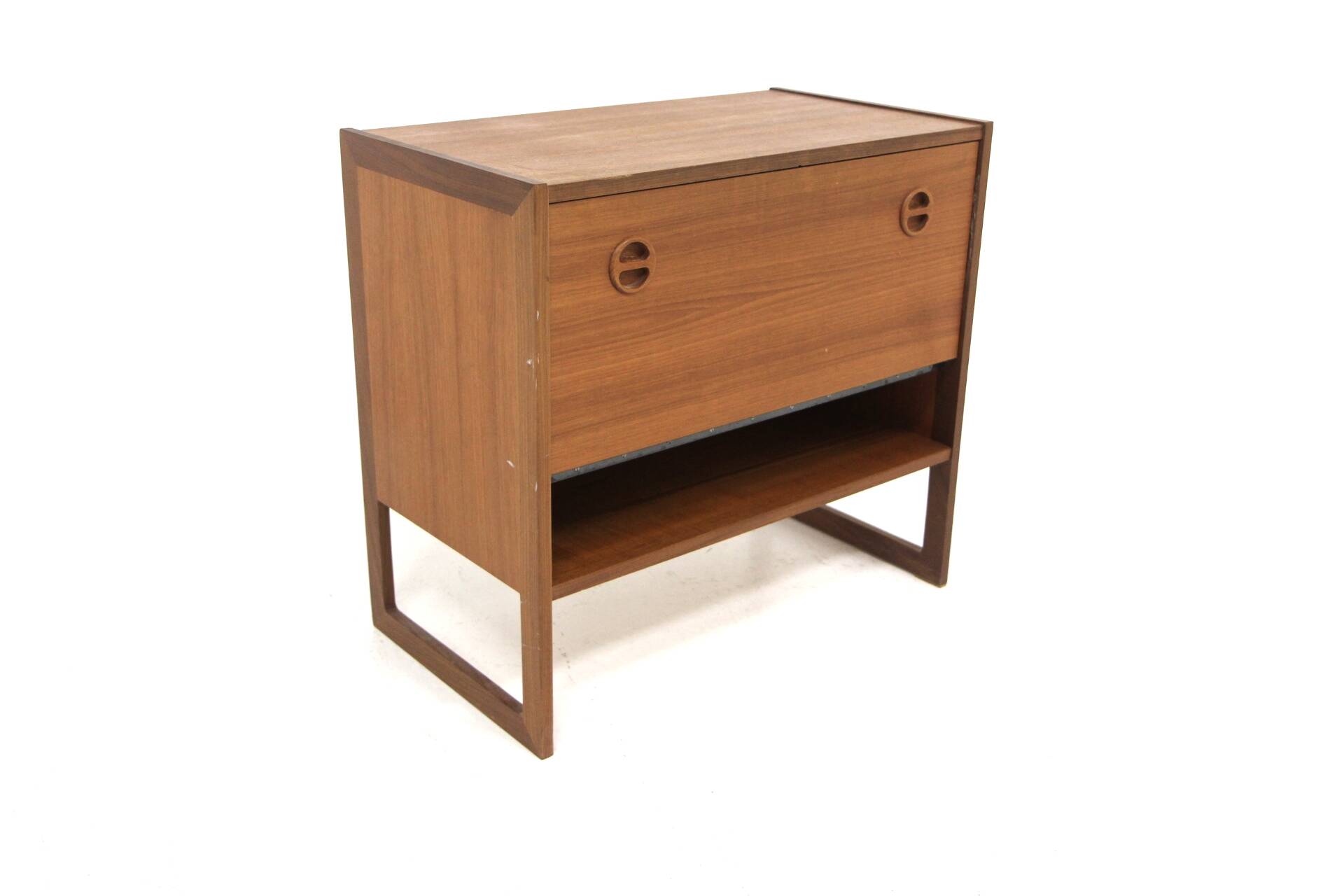 Scandinavian teak chest of drawers 'Domino' Arne Wahl-Iversen, Möbel-Ikéa, Sweden, 1960