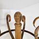 Coat rack and hat rack in curved wood