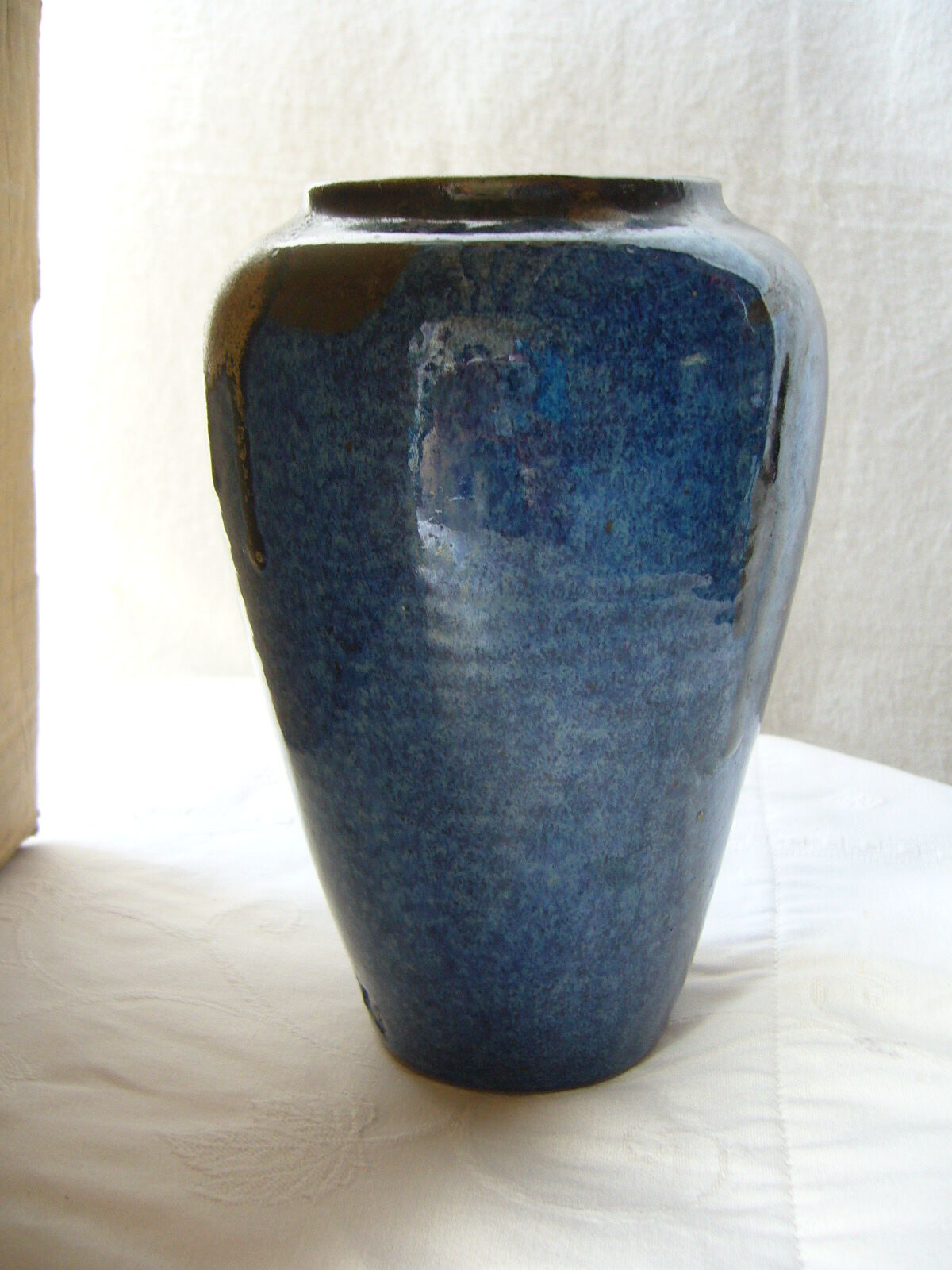 Flamed ceramic vase Jean Cacheleux