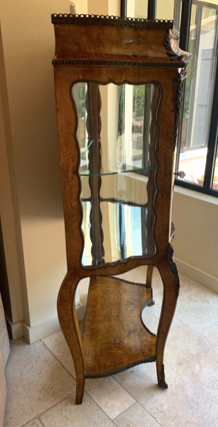 SHOWCASE of Louis XV style curved