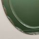 1970s Italian oval mirror by Crystal Arte with faceted glass frame