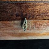 Old wooden kitchen storage box