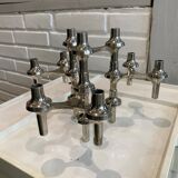 Lot de 5 bougeoirs modulables variante nagel bmf vintage 1970