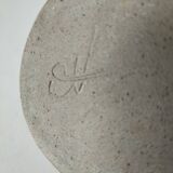 Flower vase in stoneware, signed