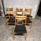 6 chaises scandinave vintage