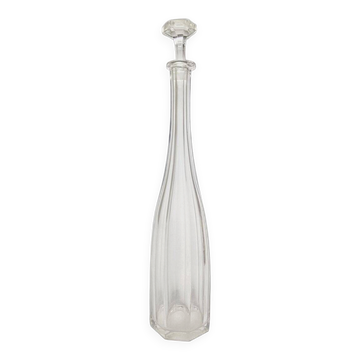 Art Deco crystal silver carafe, Denmark, 1950s
