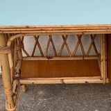 Vintage rattan desk 1960