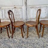 Lot Series of 6 art nouveau bentwood bistro chairs