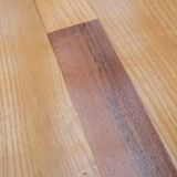 Modernist oak and teak bench, 1980
