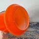 Vintage electrified orange suspension lamp with new