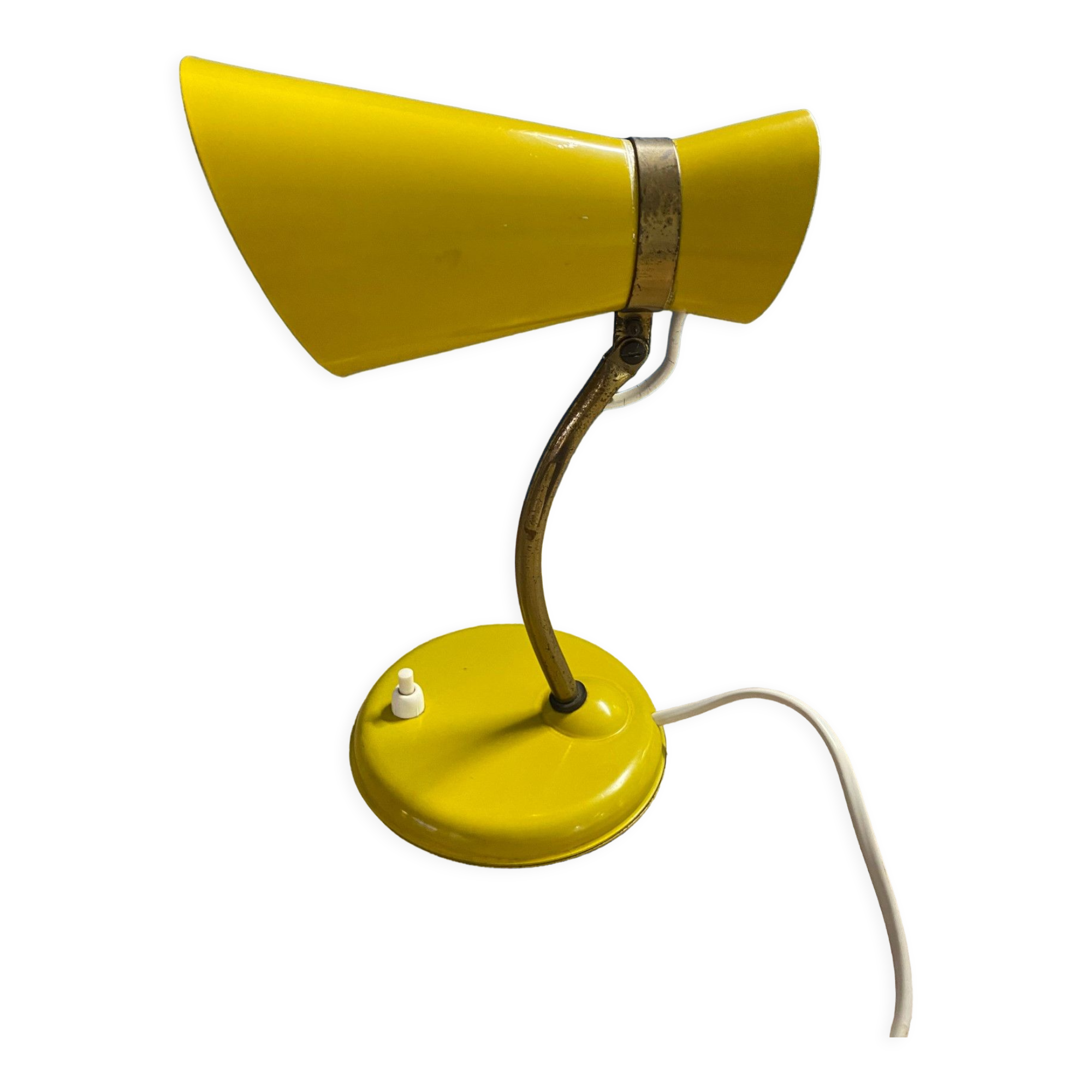 Yellow diabolo lamp