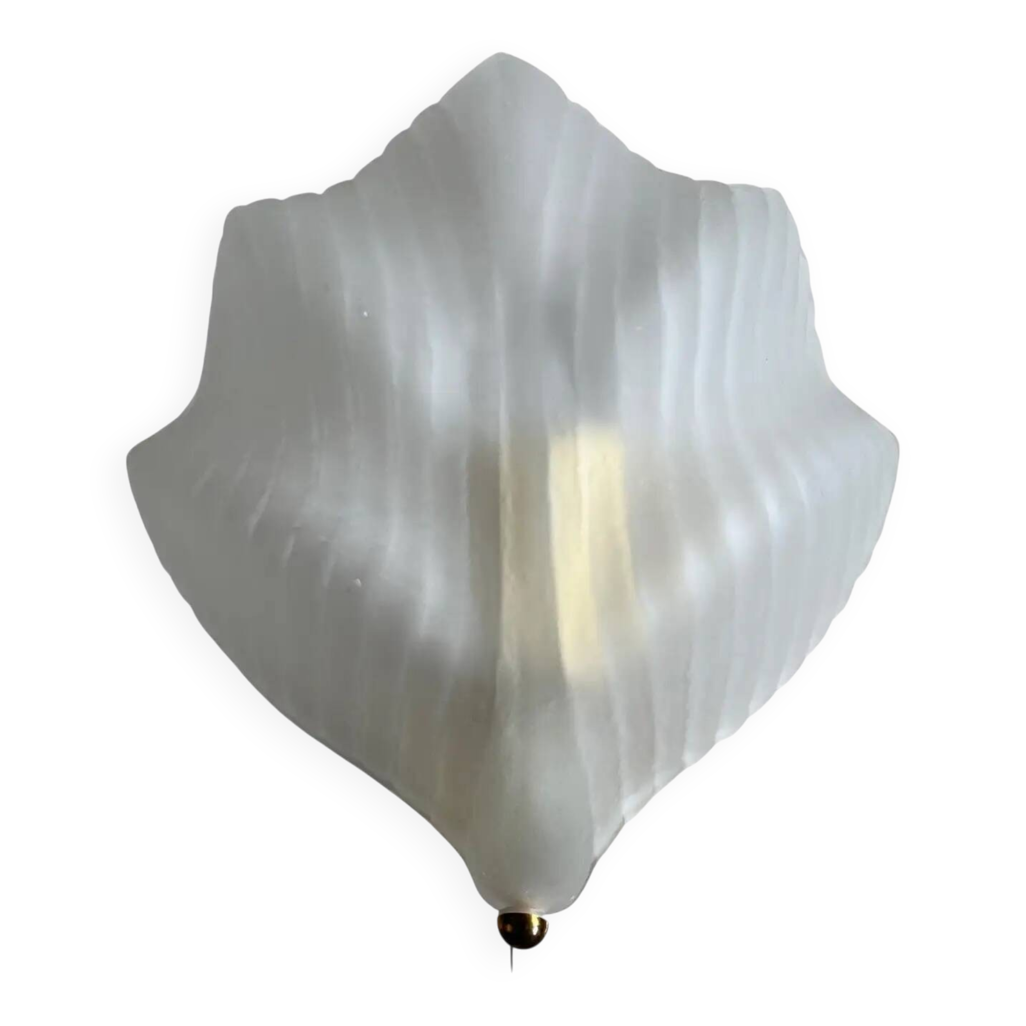 Midcentury glass wall lamps by Zelezny Brod, around 1980s