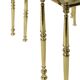 Mid-century brass and glass nesting tables, 1970s, set of 2