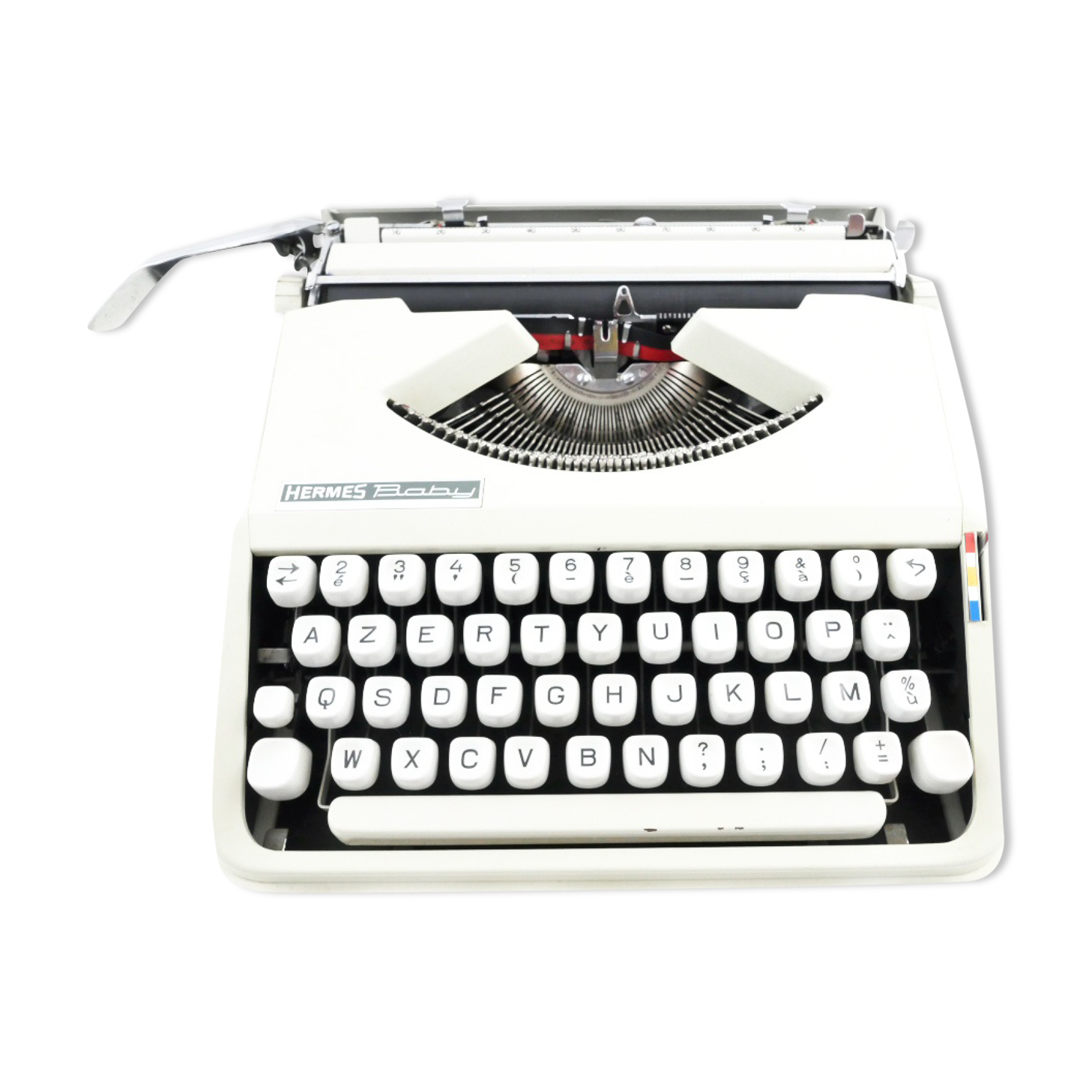 Hermes Baby color milk police cursive typewriter