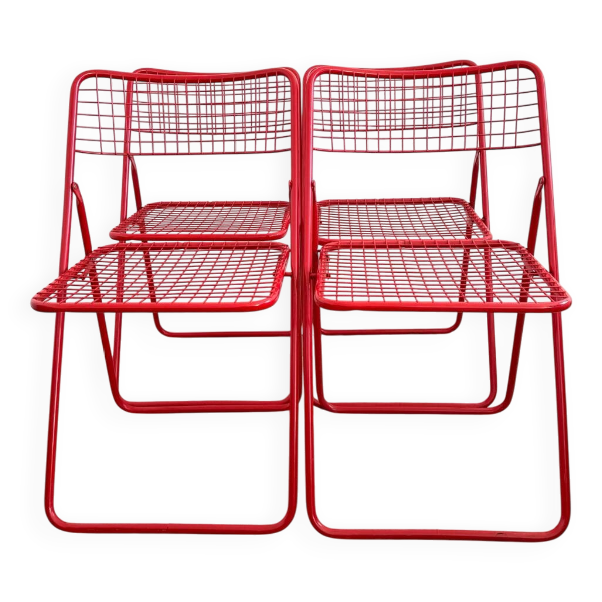 Set of 4 Ted Net chairs, Niels Gammelgaard