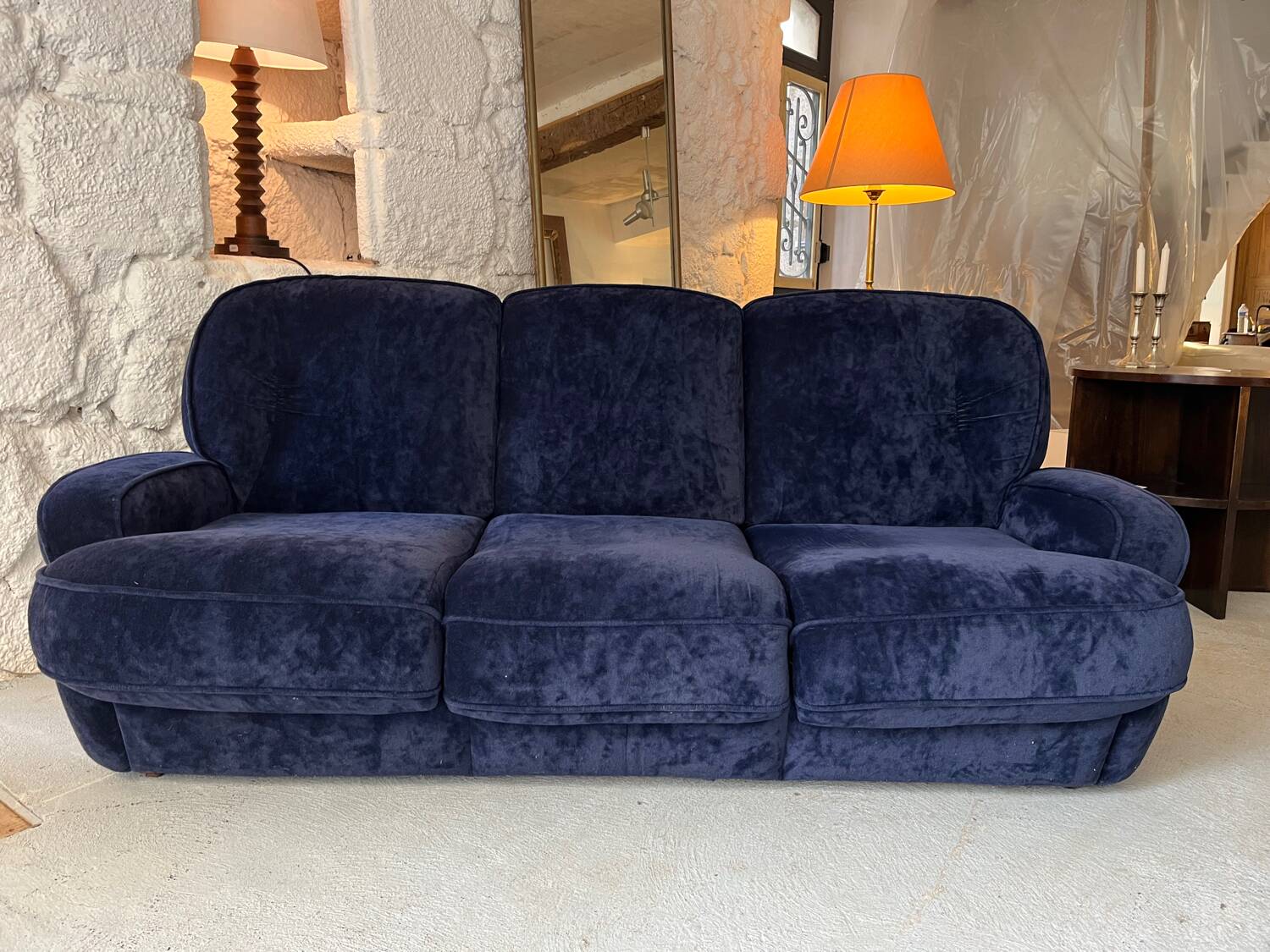 Sofa set with 2 armchairs from the 1970s - Space Age