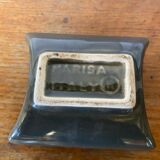 Cendrier ancien Marisa en céramique verte, Italie