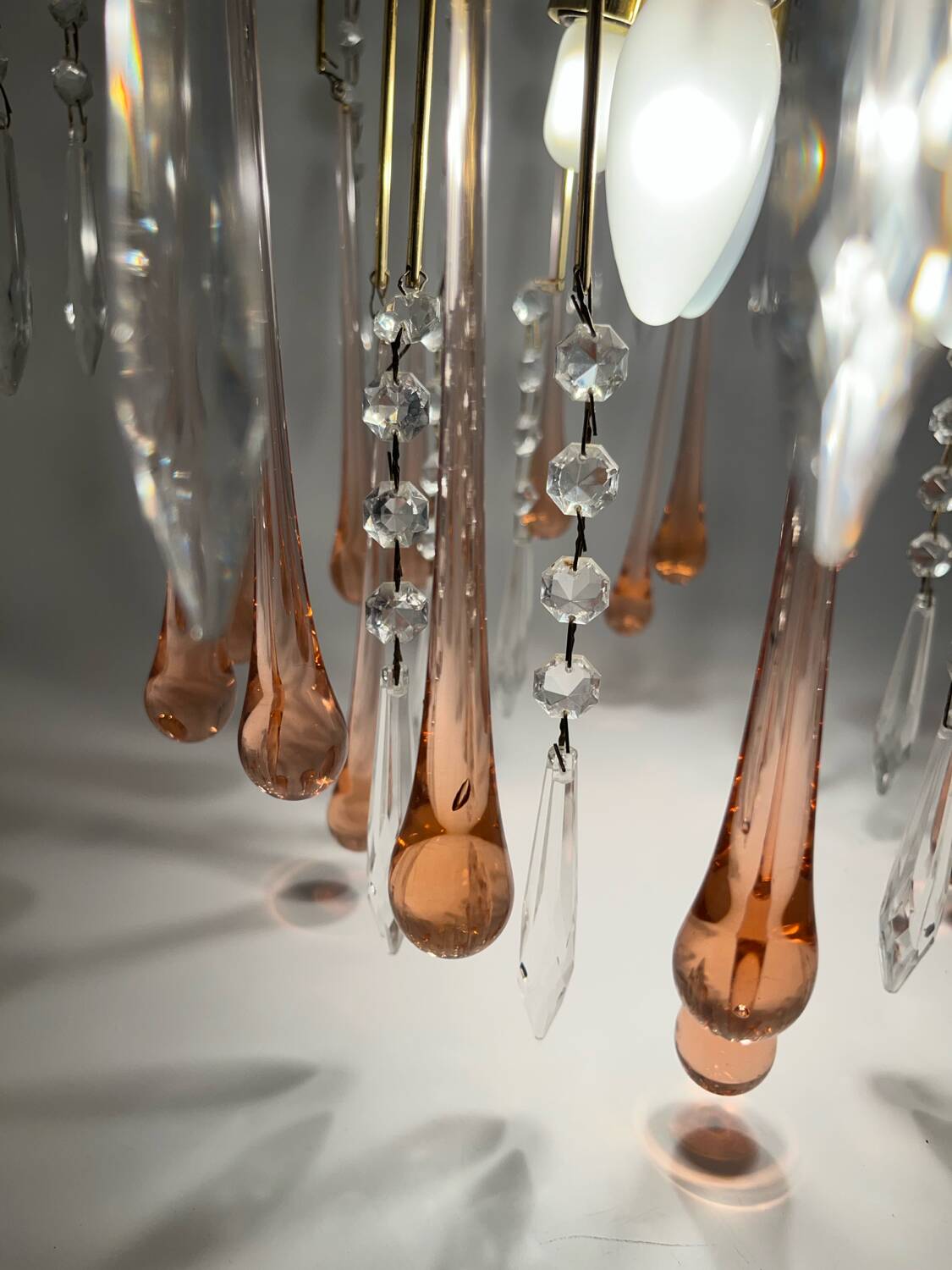 Murano glass wall chandelier