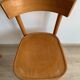 Set of 4 vintage wooden bistro chairs
